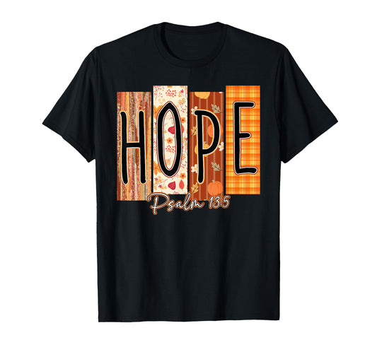 Hope Psalm 13:5 Bible Verse Fall Christian Pumpkin T-Shirt