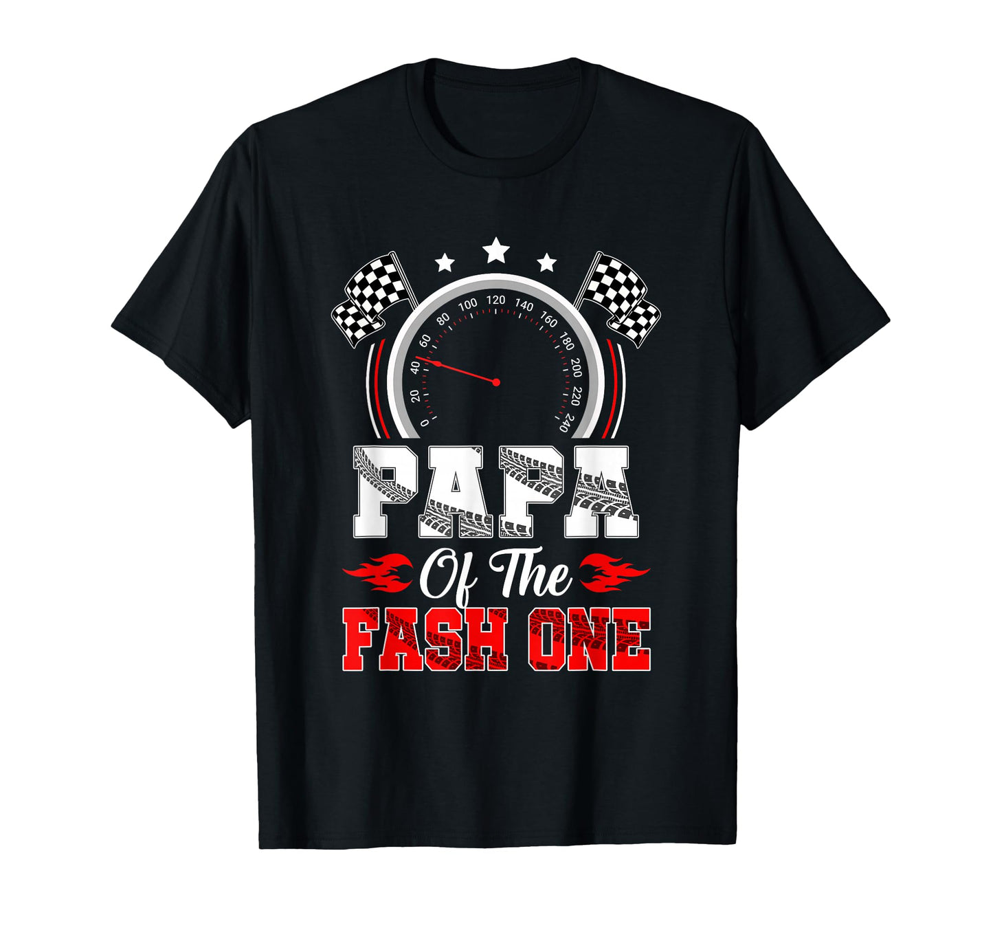 Papa Of The Fast One 1St Birthday Racing Car Family T-Shirt
