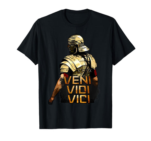 Veni Vidi Vici - SPQR Roman Empire Quote T-Shirt