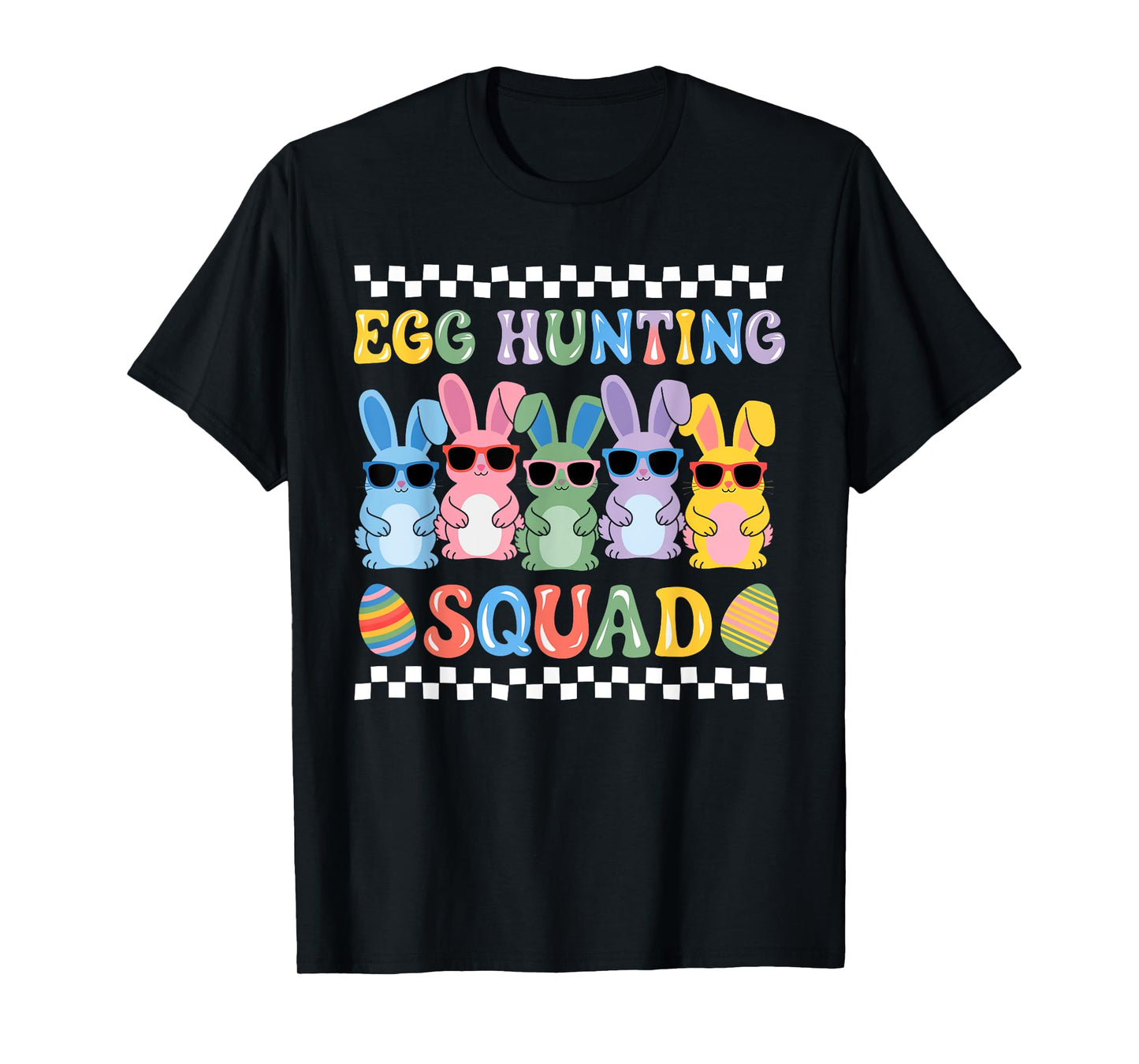 Happy Easter Bunny Egg Hunting Squad Crew Family Boy Girl T-Shirt