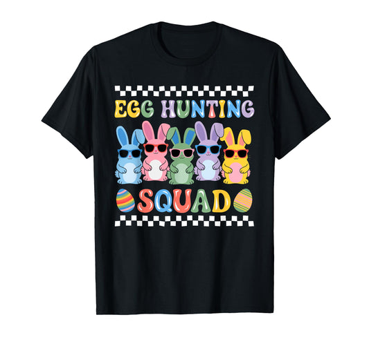 Happy Easter Bunny Egg Hunting Squad Crew Family Boy Girl T-Shirt