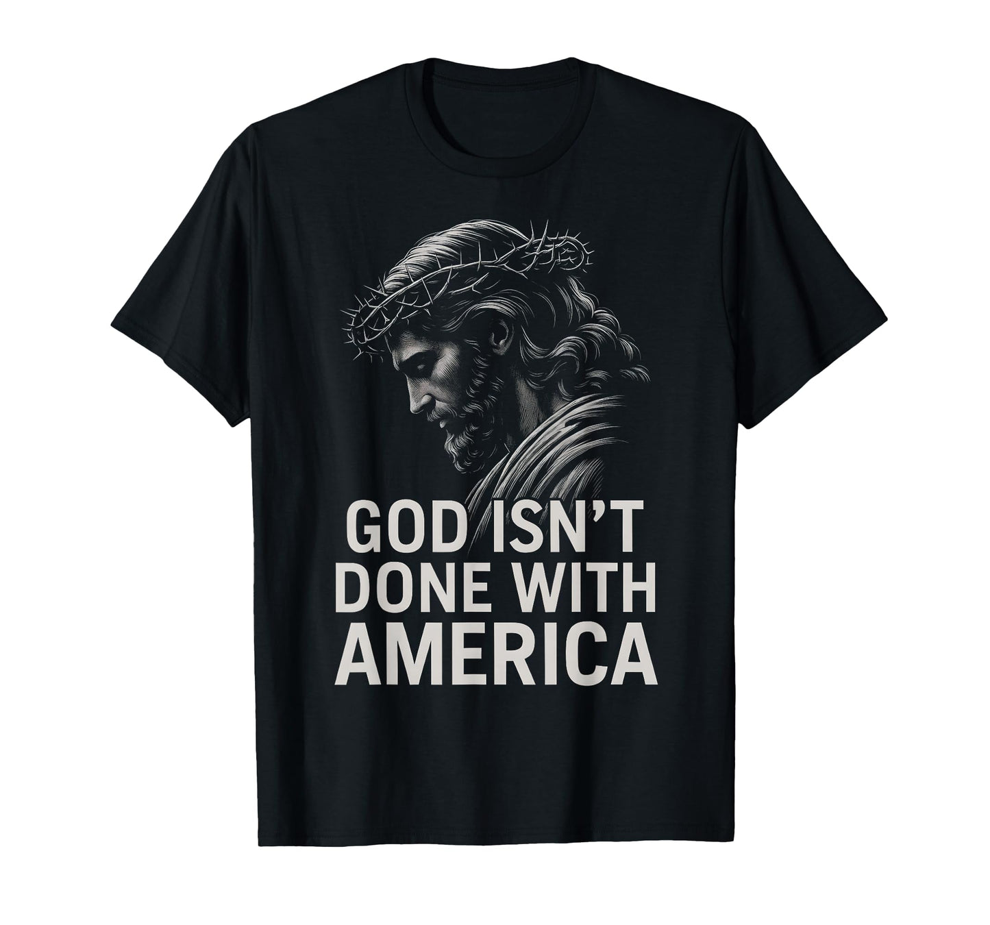 HUGvyn God Isn’t Done with America Christian Faith Patriotic T-Shirt
