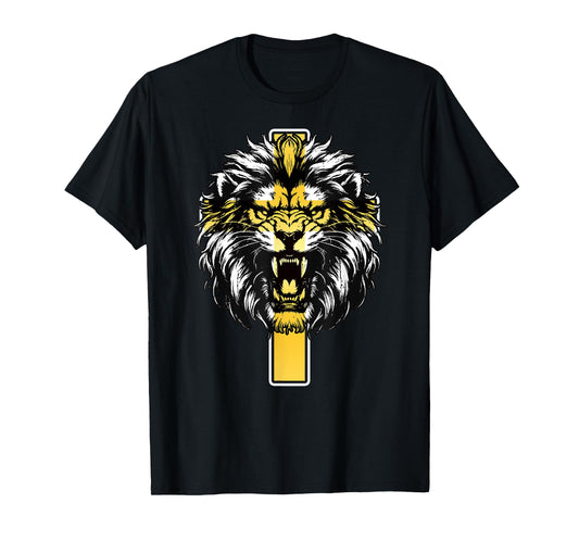 Lion Jesus Cross God Bless I Can Do All Thing Through Christ T-Shirt