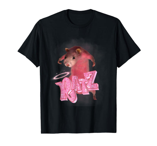 Retro Ratz - Funny Pink Rat Meme, Funny Saying T-Shirt