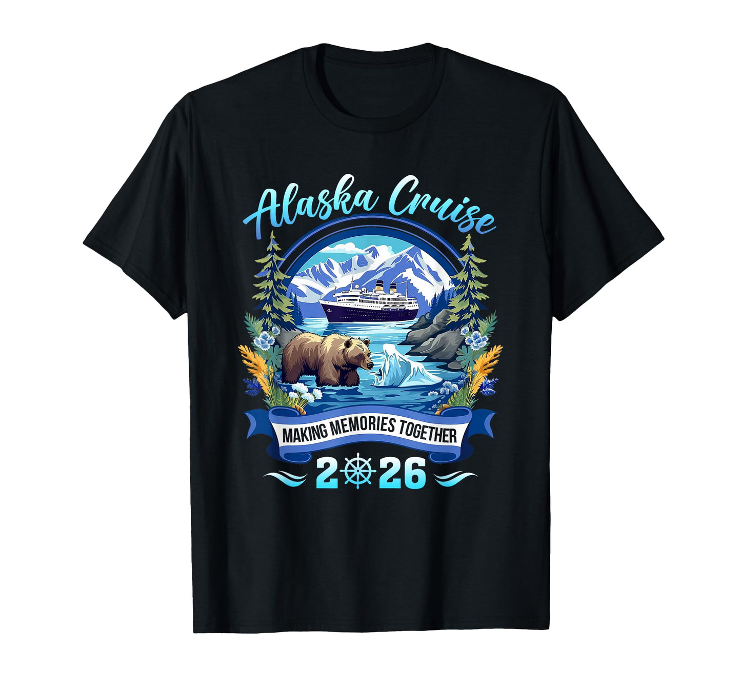 Matching Family Friends And Group Alaskan Alaska Cruise 2026 T-Shirt