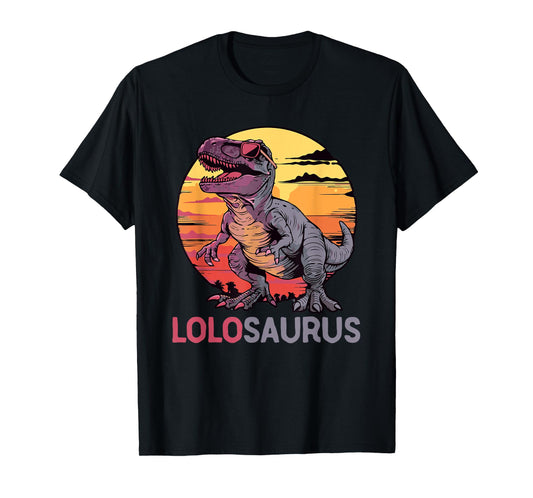 LoloSaurus Dino Dinosaur Lolo-Saurus T-Rex Funny Trex T-Shirt
