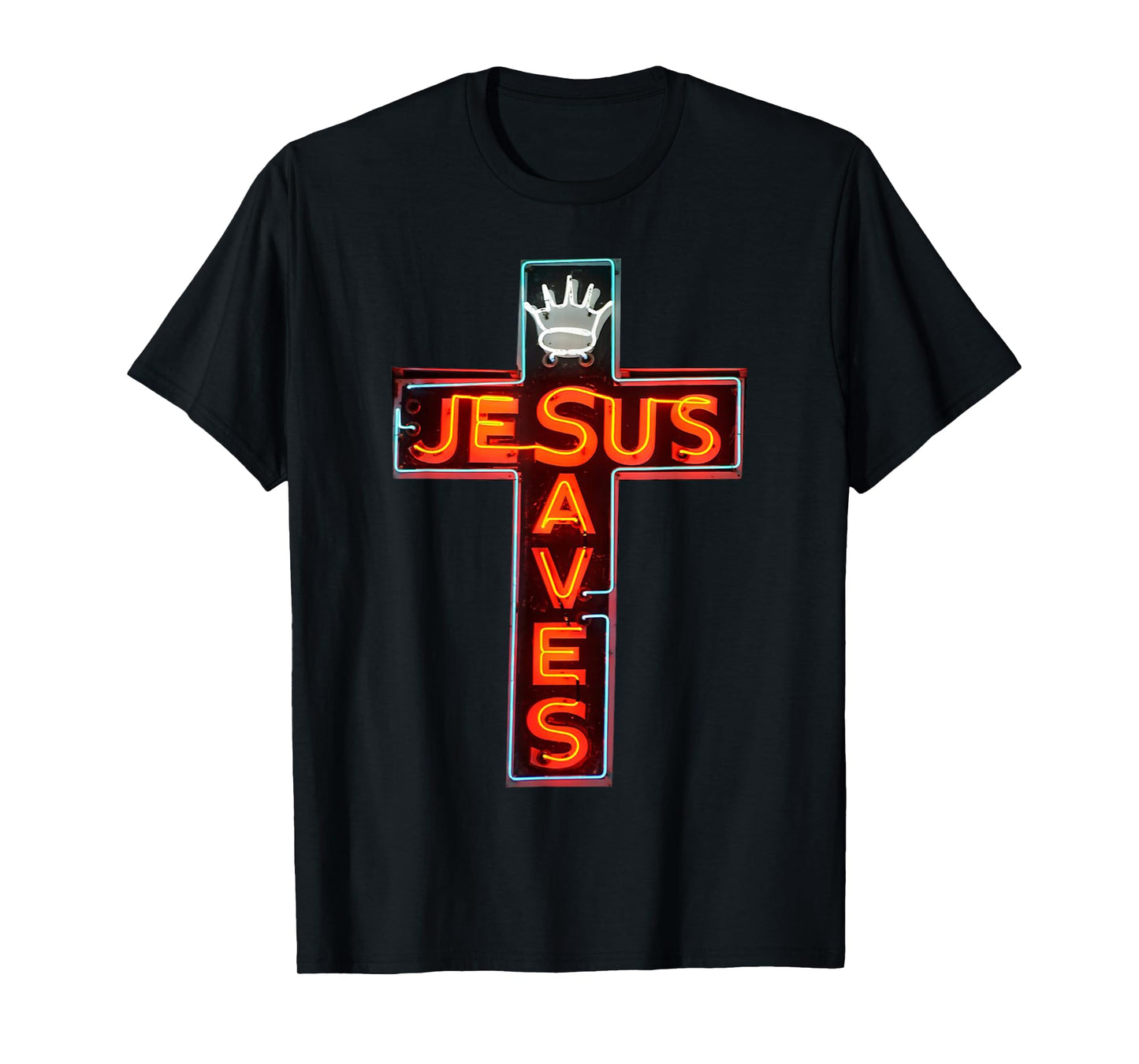Vintage Jesus Saves Cross Christian Retro Bible Verse T-Shirt