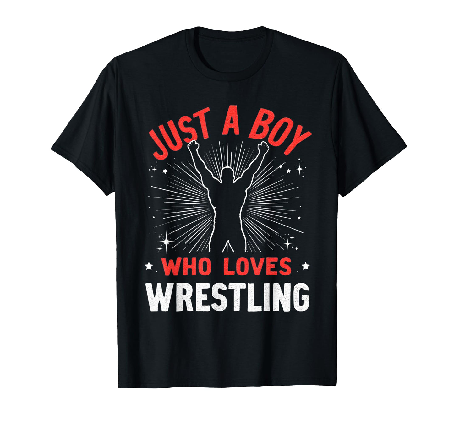 Just A Boy Who Loves Wrestling, Boys & Kids, Wrestler Boy T-Shirt