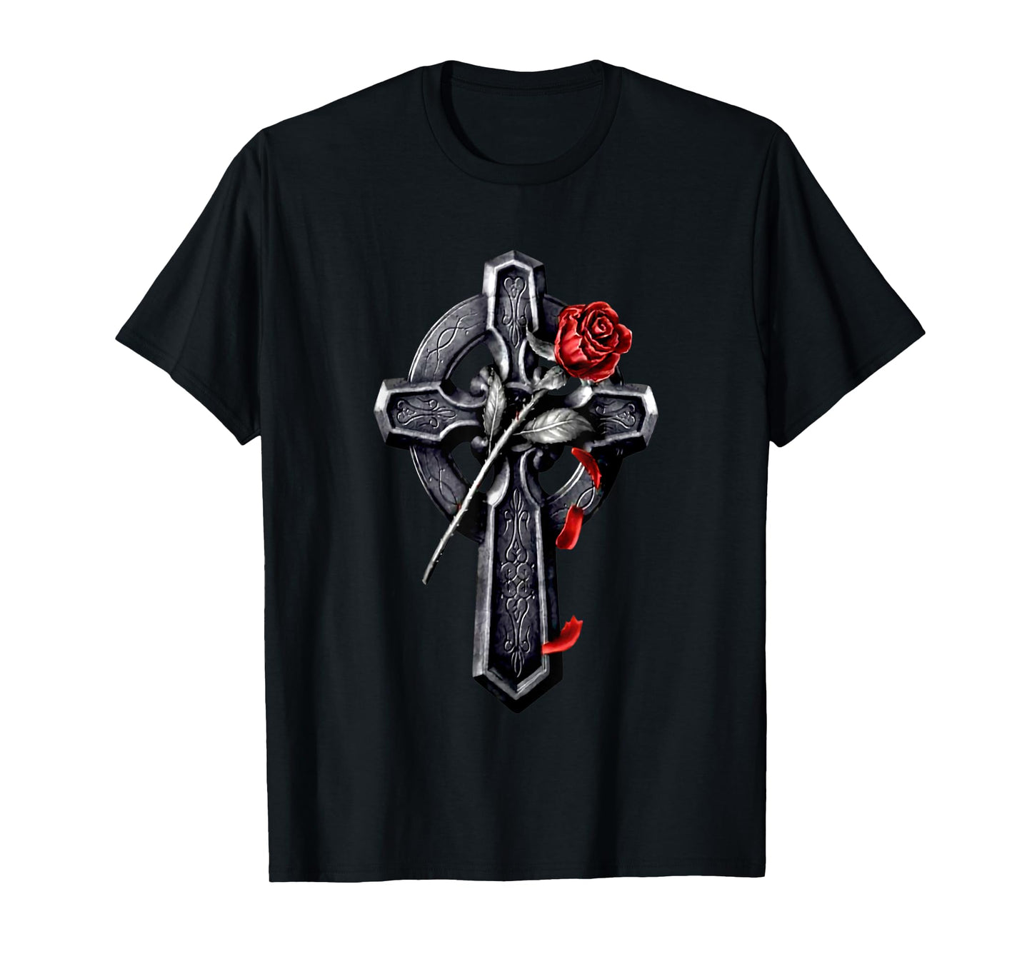 Faith Cross Rose Jesus Christian Lover T-Shirt