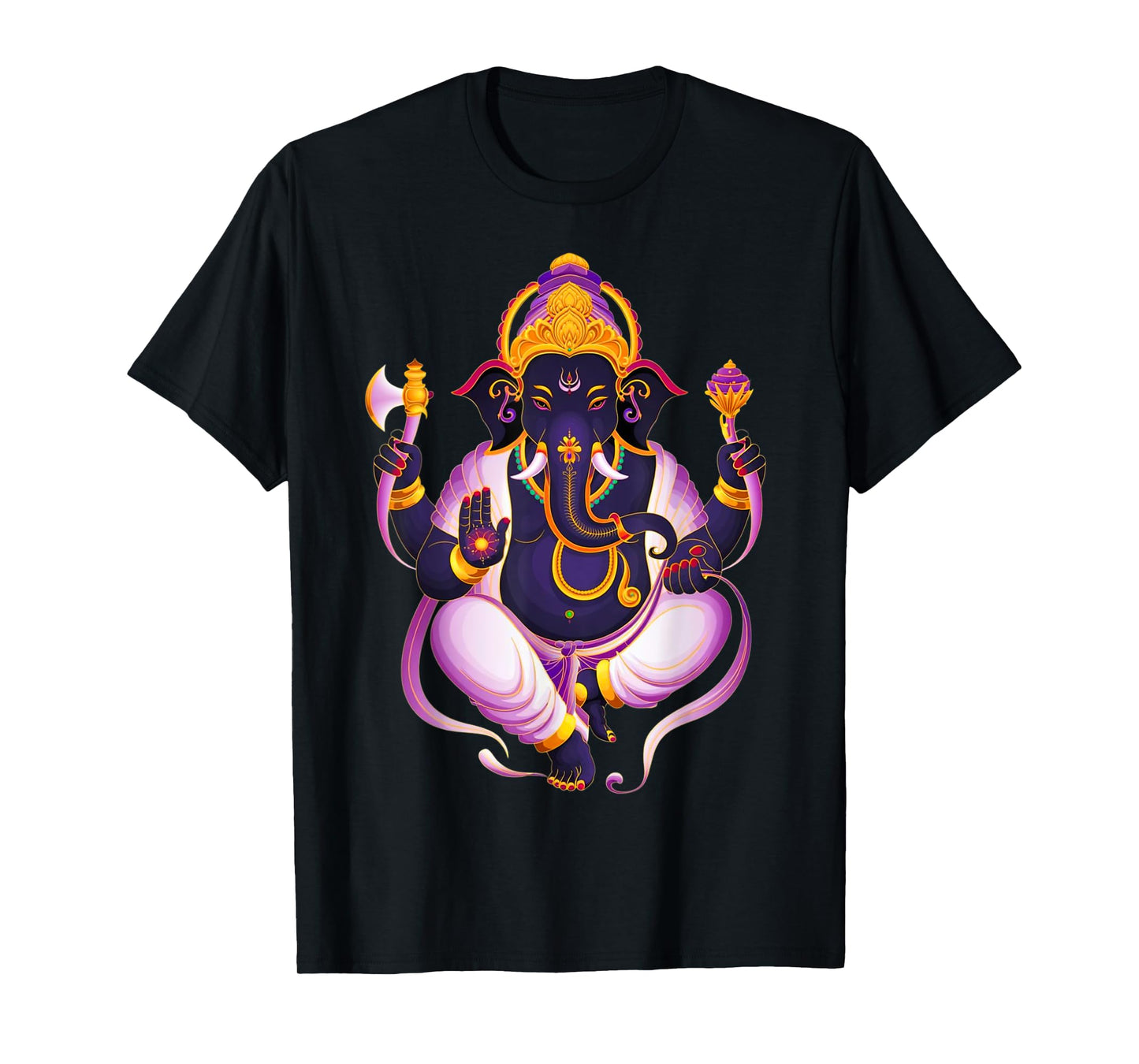 Hindu Ganesha Puja Elephant God India Meditation Yoga Murti T-Shirt