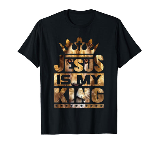 Jesus is My King – Bold Faith and Strength Design T-Shirt