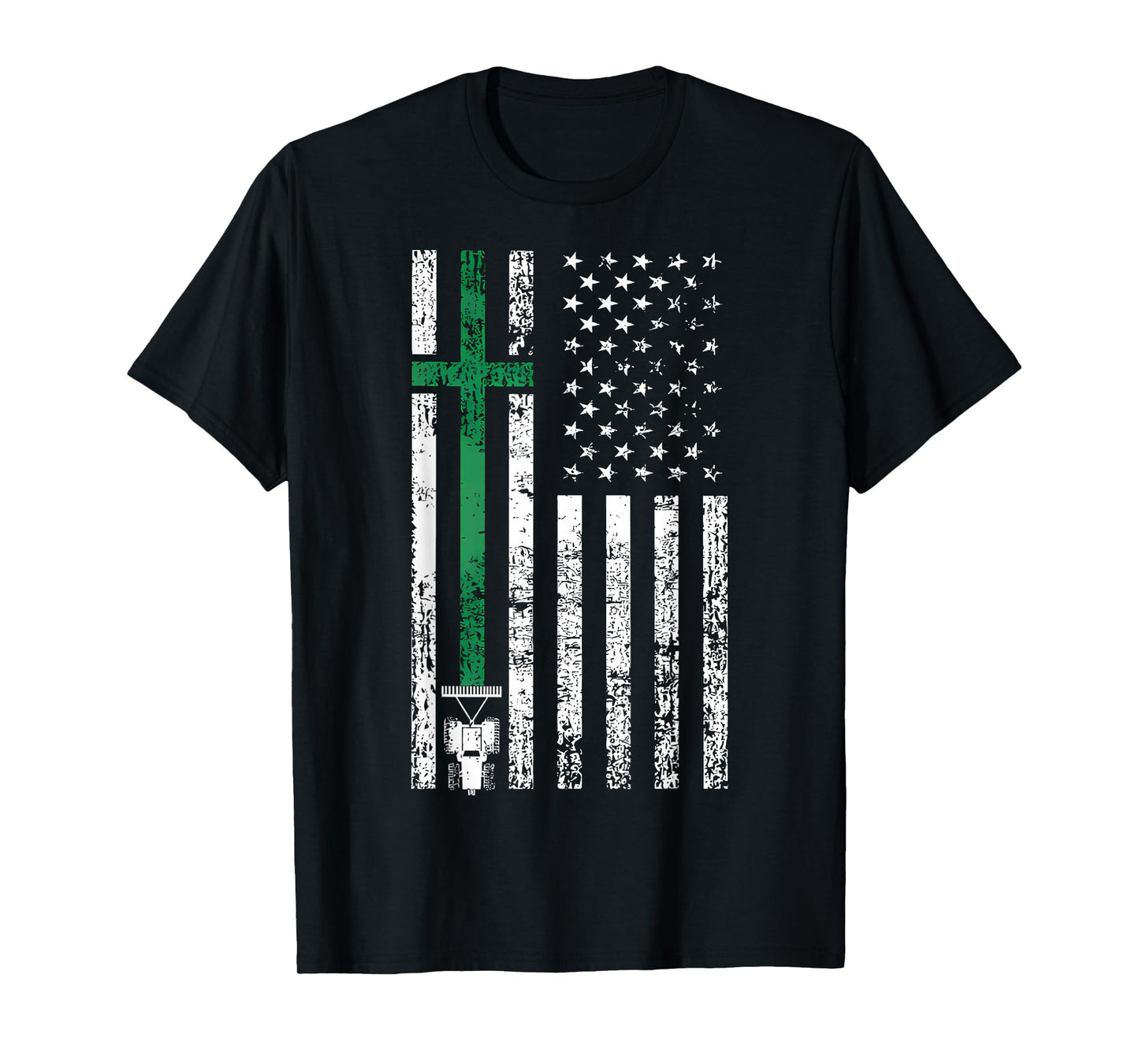 USA Flag Farmer American Farmers Patriotic Christ T-Shirt
