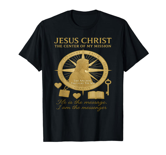 Vintage Jesus Christ Anchored in Faith Him Sent with Purpose T-Shirt