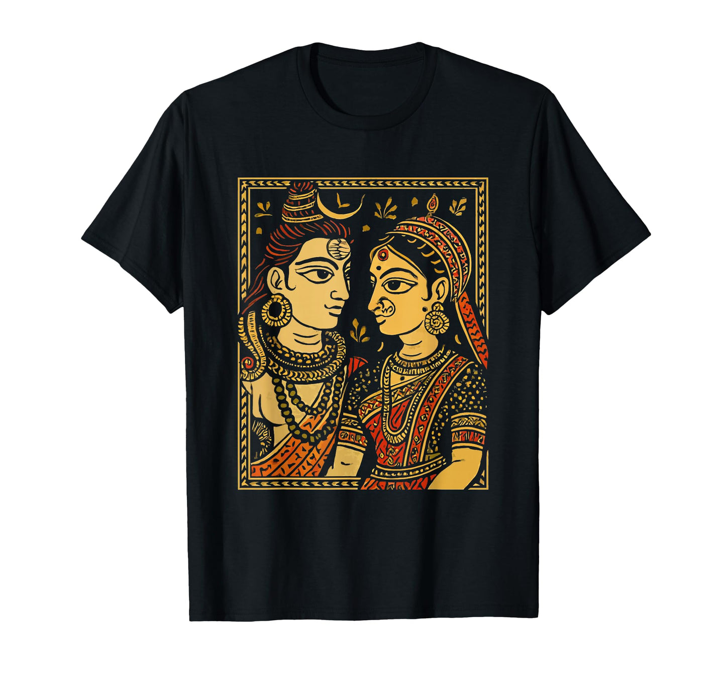 Lord Shiva Durga Hindu God Mahadeva Goddess Parvati T-Shirt