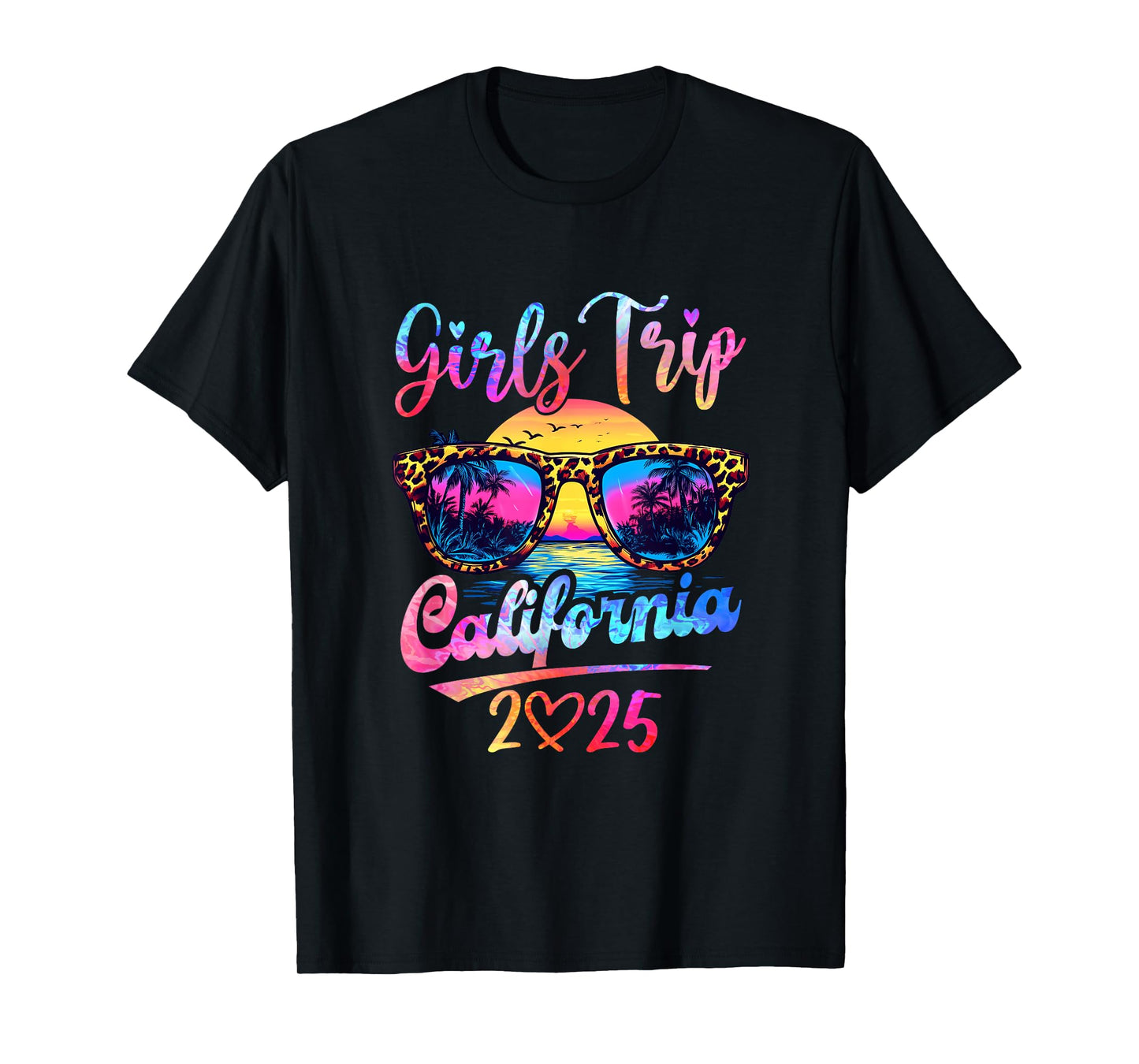 Girls Trip California 2025 Matching Summer Vacation Women T-Shirt