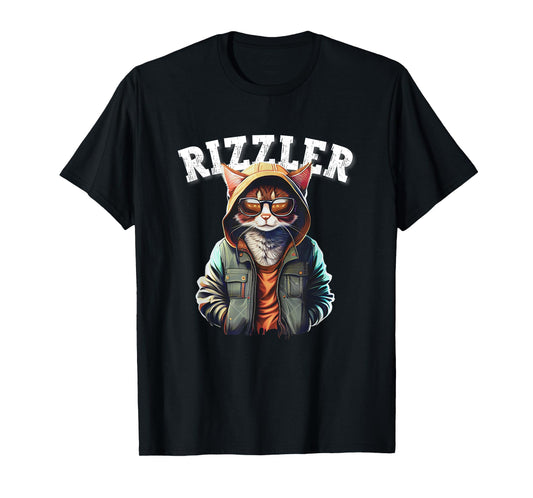 Rizzler Cat Funny W Rizz Meme Rizzler With The Rizz Teen T-Shirt for Men Women Kids