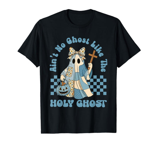 Groovy Aint No Ghost Like The Holy Ghost Christian Halloween T-Shirt