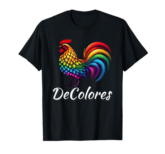 DeColores Cursillo Raibow Rooster Catholic T-Shirt