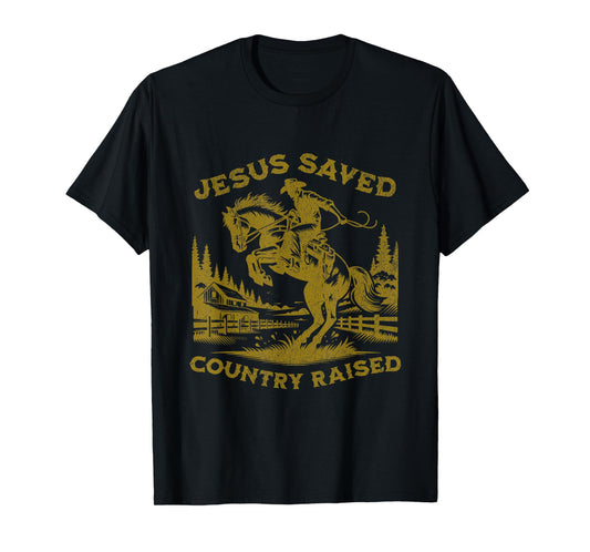 Cowboy Bible Scripture Verse Western Jesus For Mens Faith T-Shirt