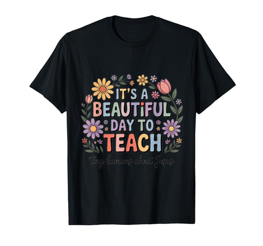 Preschool Teacher Quote – Teach Tiny Humans About Jesus T-Shirt