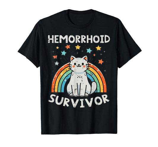 Survivor Cat Funny Cringe Weird Adult Humor Inappropriate T-Shirt