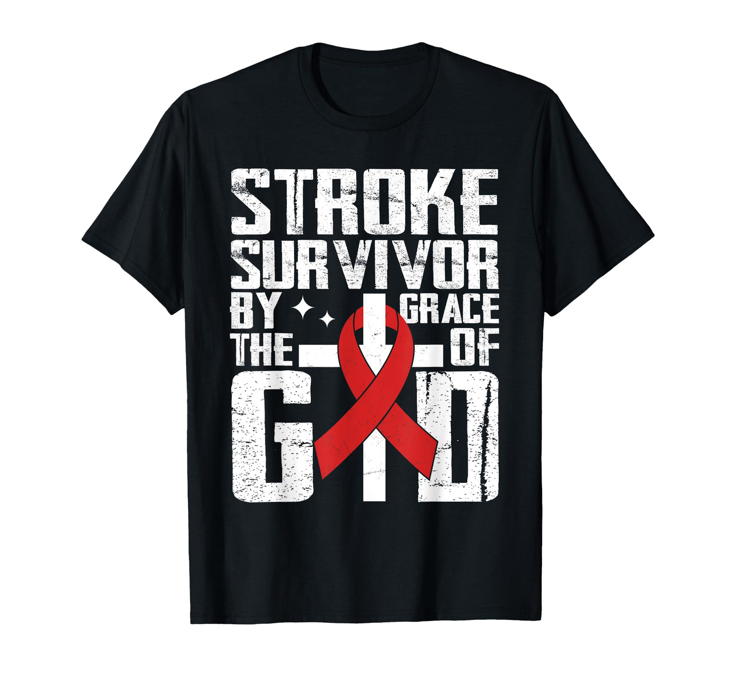 Stroke Survivor The Grace Of God Christian Stroke Awareness T-Shirt