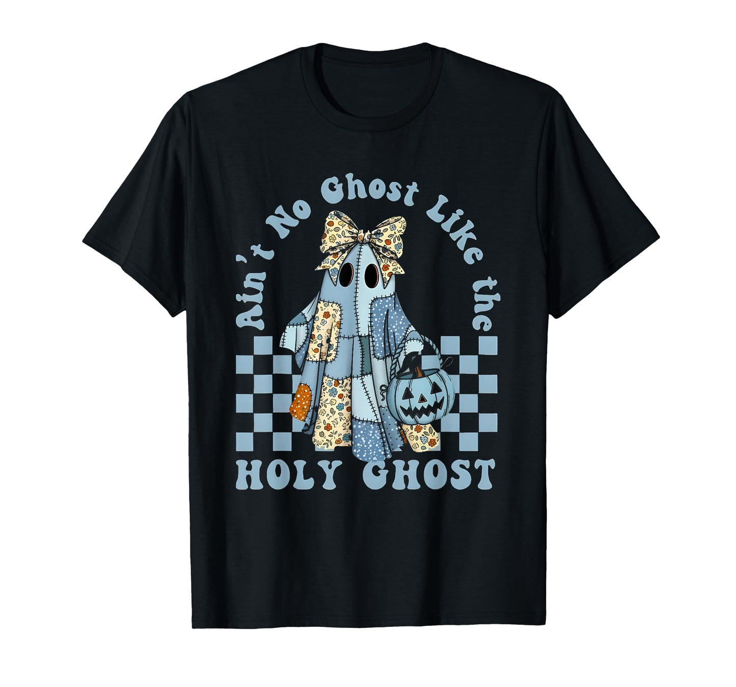 Ain't no Ghost Like The holy Ghost Coquette Bow Halloween T-Shirt
