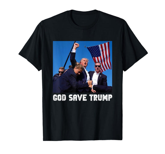 God Save President Trump, Donald Trump 2024 T-Shirt