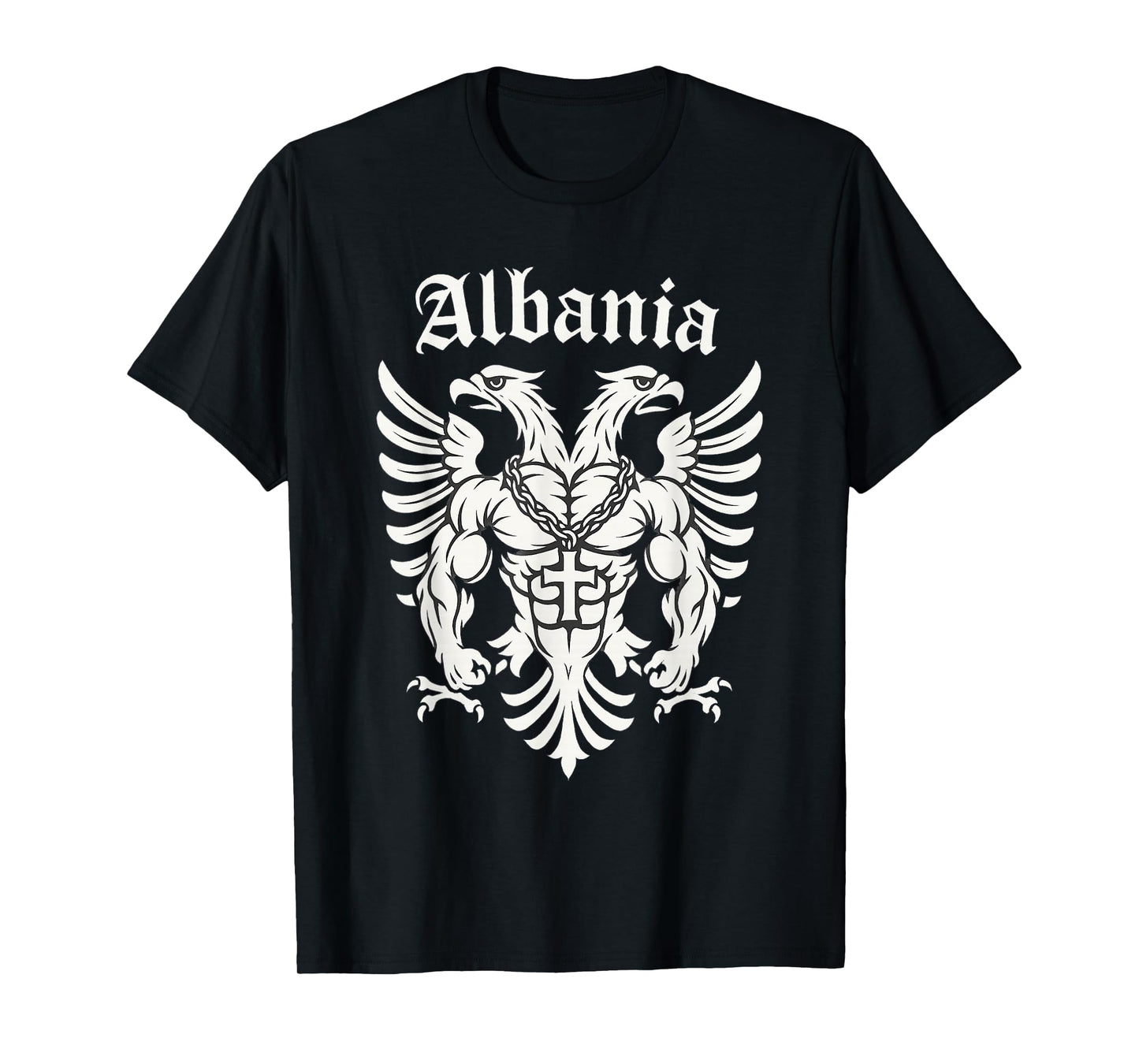 Christian Albanian Eagle with Cross - Albania T-Shirt