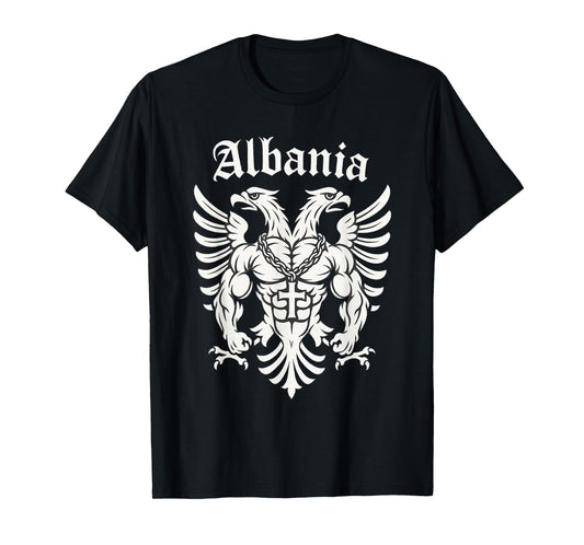 Christian Albanian Eagle with Cross - Albania T-Shirt