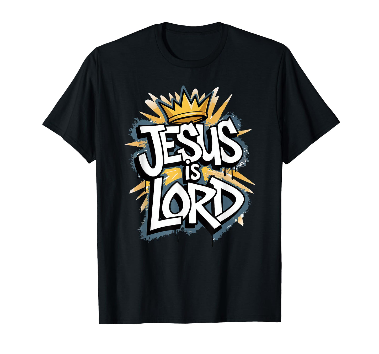 'Jesus Is Lord' Graffiti Graphic T-Shirt