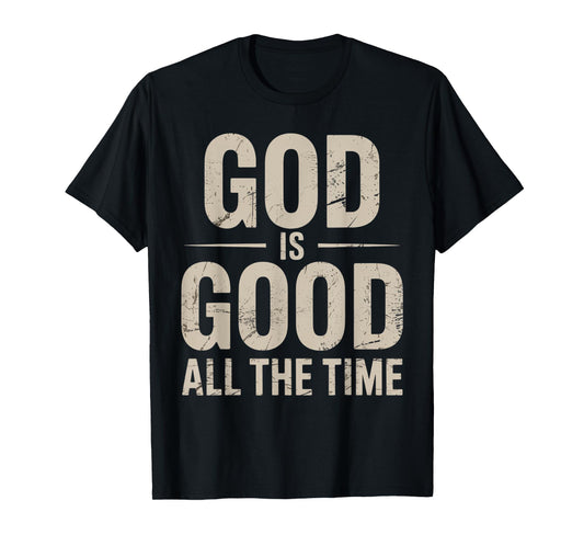 Vintage Retro Christian God is Good All The Time Jesus T-Shirt