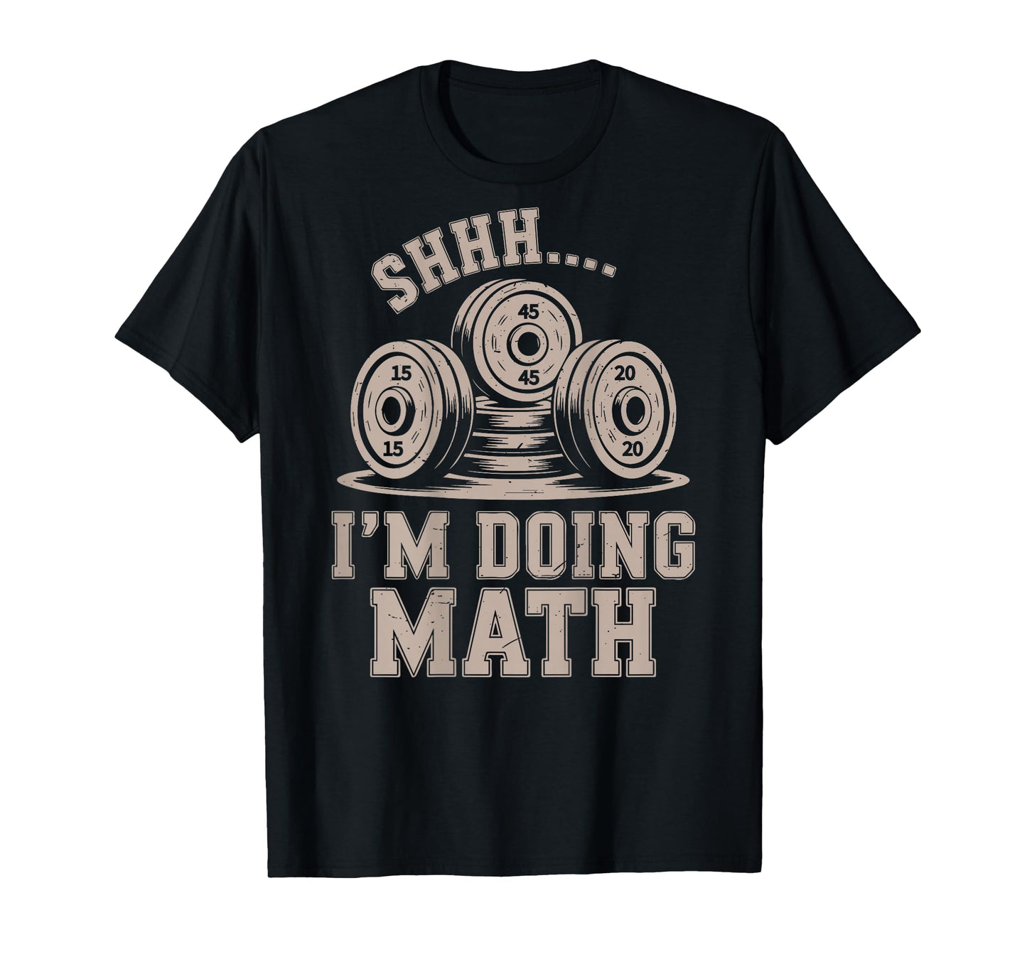 Shhh I'm Doing Math Funny Christian Gym Workout Jesus Women T-Shirt