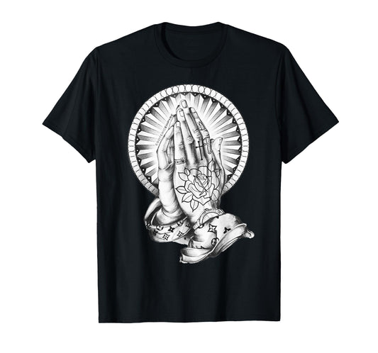 Tattoo Praying Hands x Praying Hands Tattoo Flash T-Shirt