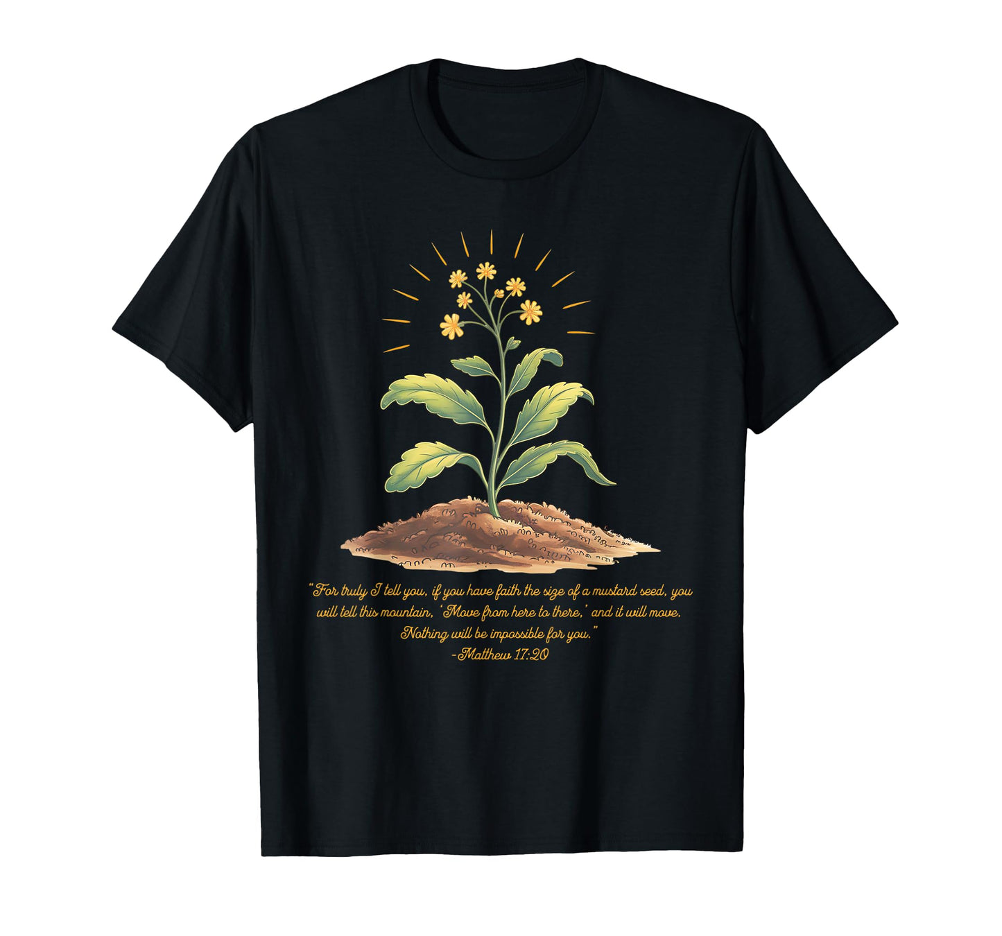 Mustard Seed Faith Christian Mom Bible Verse Scripture Mama T-Shirt
