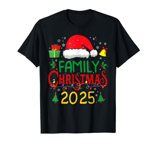 Family Christmas 2025 Matching Outfit Xmas Squad Santa T-Shirt