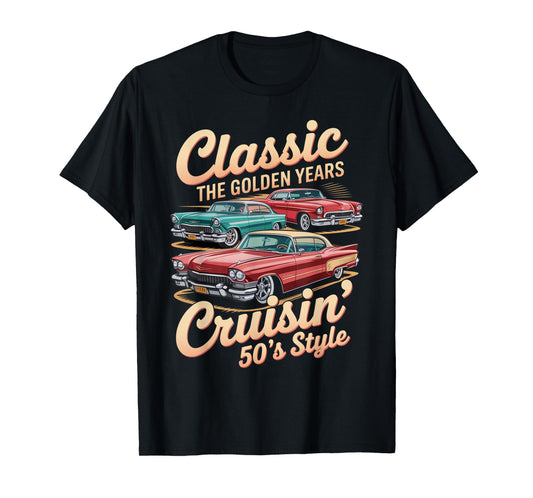 Vintage 50s Car Tee Classic Muscle Car Gifts for Men & Women T-Shirt
