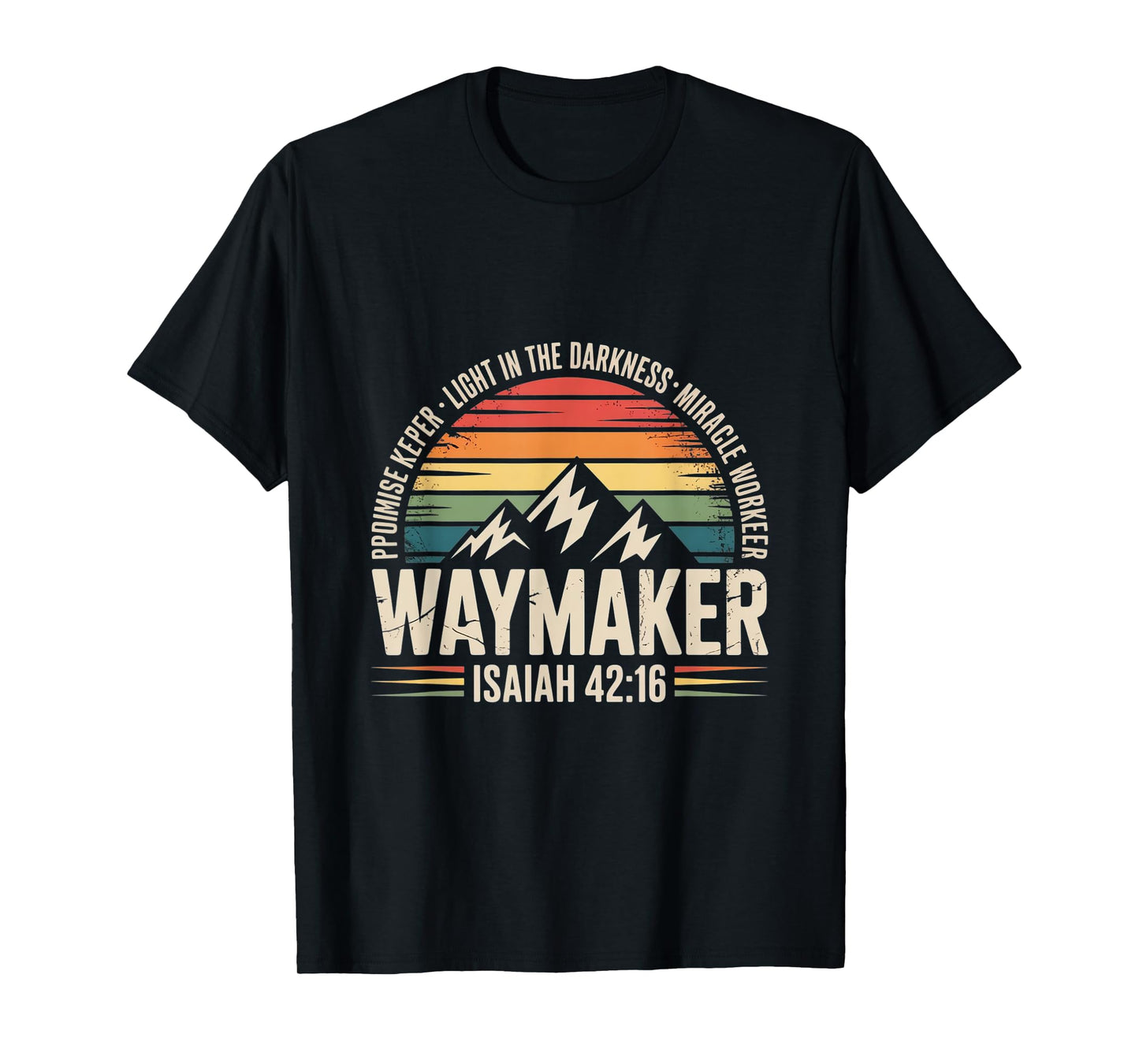 Vintage Waymaker Promise Keeper Miracle Worker Christian T-Shirt