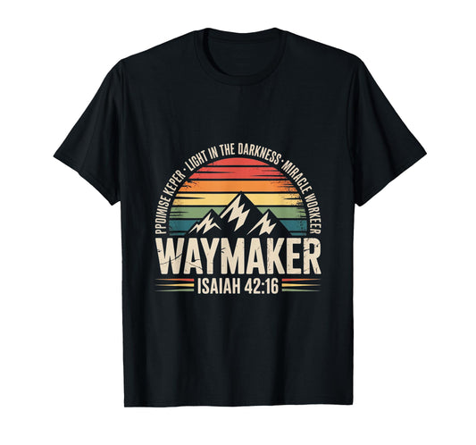 Vintage Waymaker Promise Keeper Miracle Worker Christian T-Shirt
