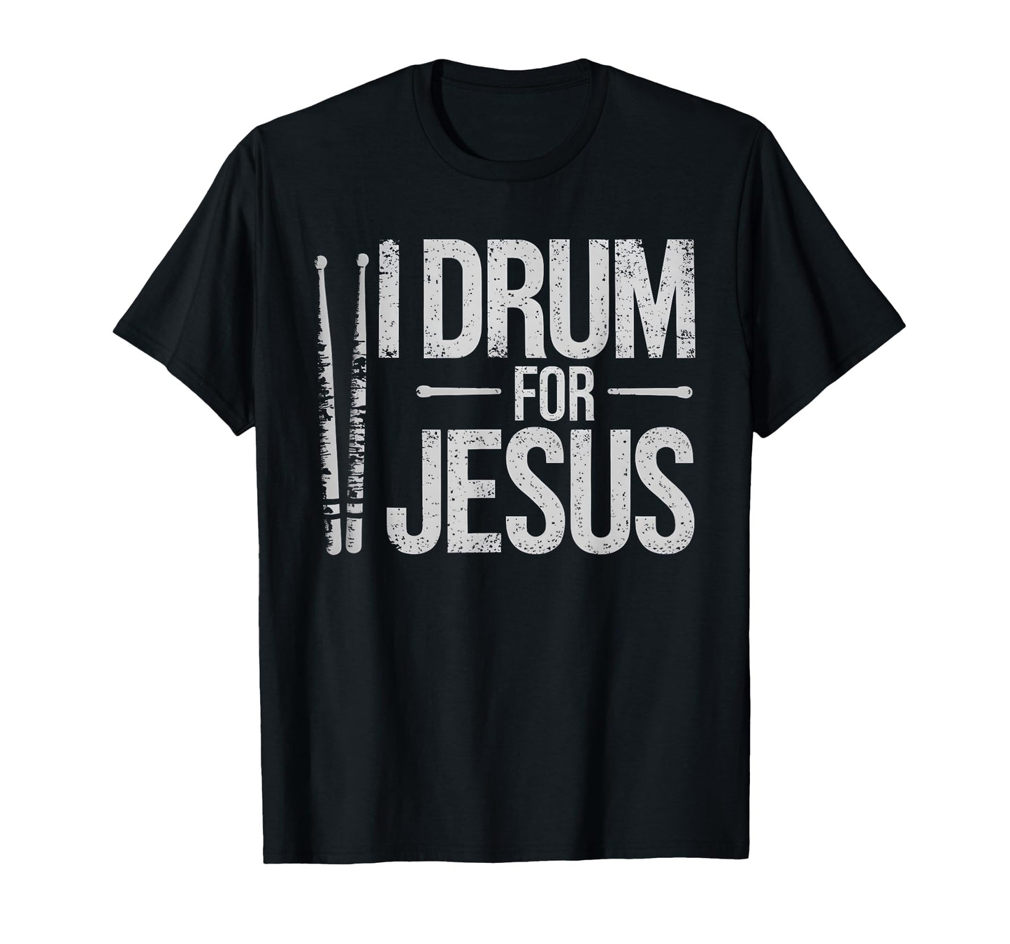 I Drum For Jesus Christian Church Drummer Drumming Drums T-Shirt
