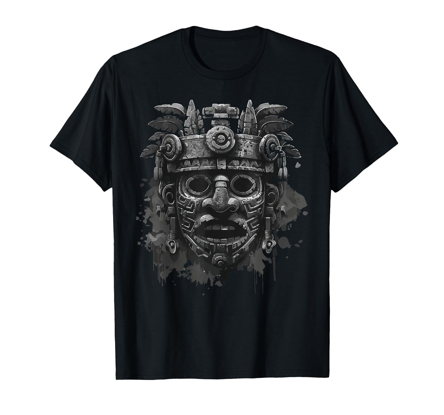 Aztec God Aztec Culture Mayan Indigenous Tlaloc Statue T-Shirt
