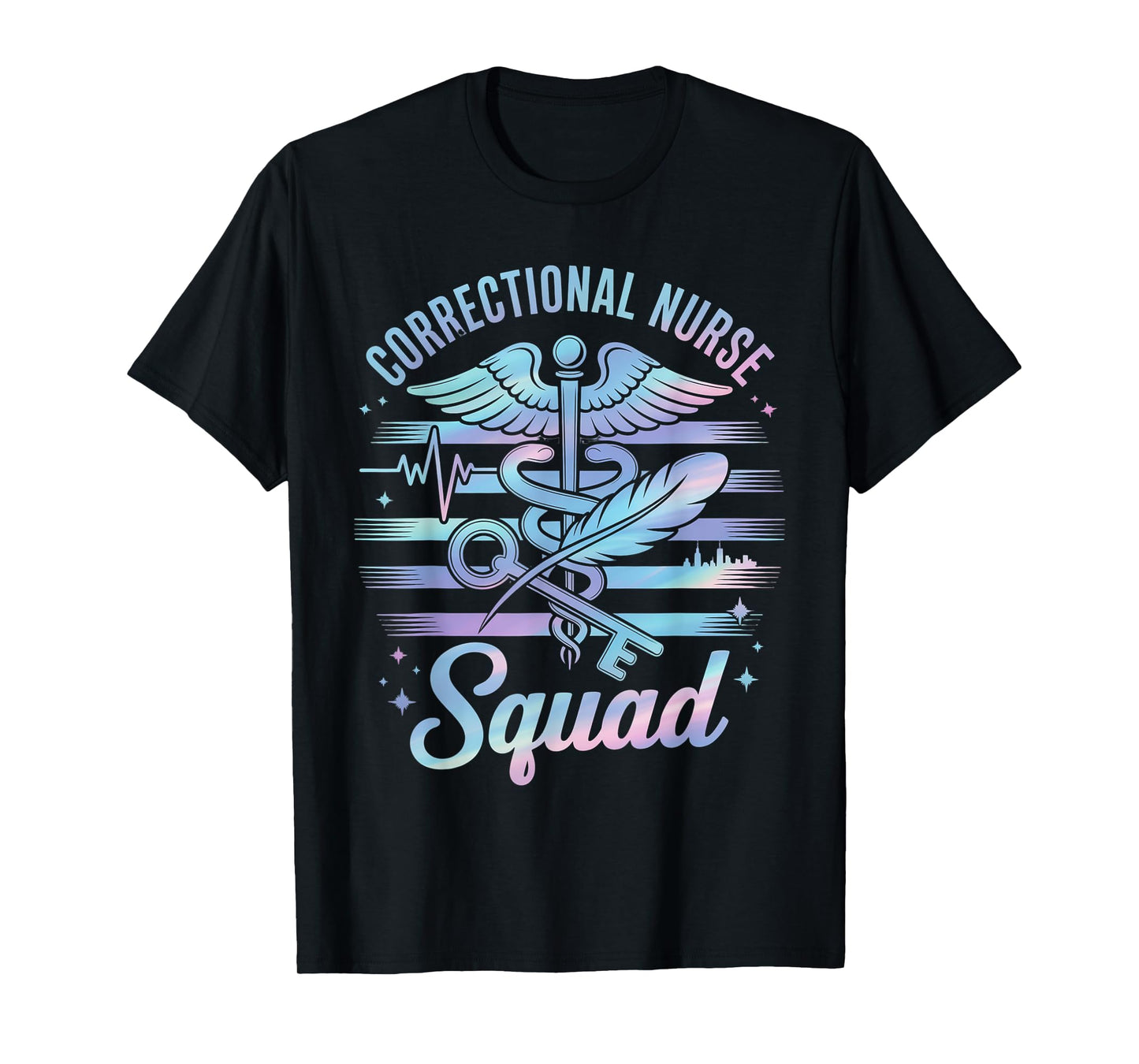 Correctional Nurse American Flag Corrections Nursing Squad T-Shirt