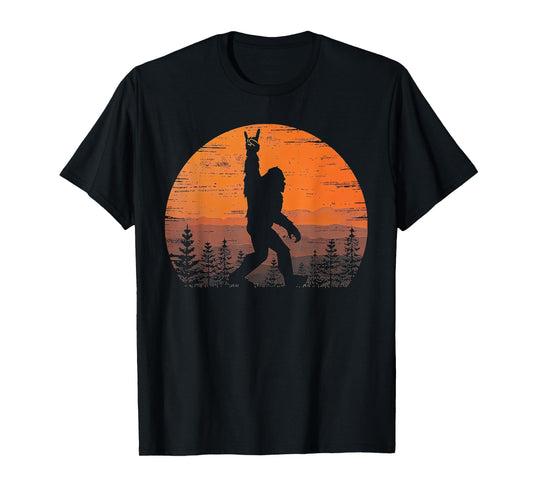 Bigfoot Moon Graphic Night Forest! Cool Sasquatch Men Women T-Shirt