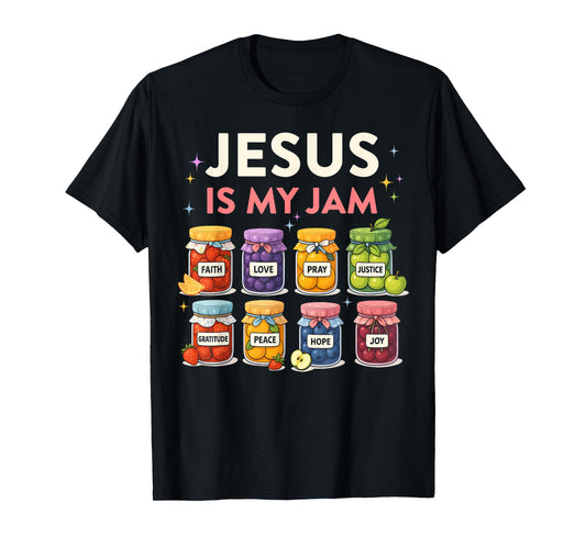 Jesus Is My Jam Cute Faith Fruit Christian Mom Women T-Shirt