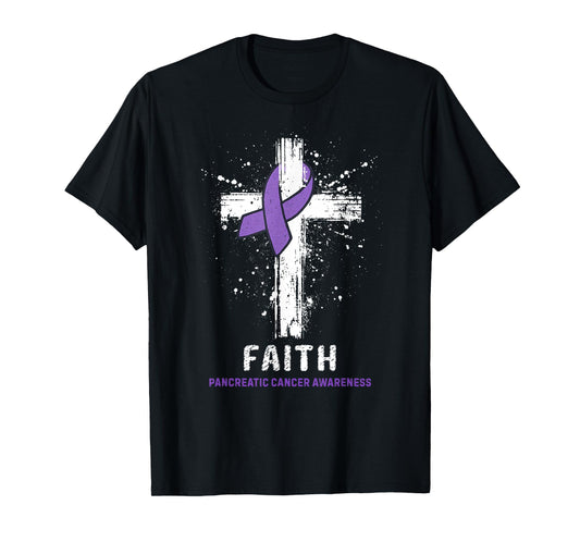 Faith Pancreatic Cancer Awareness T-Shirt