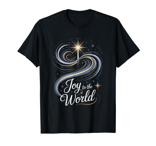 Joy to The World Christmas Star of Bethlehem T-Shirt