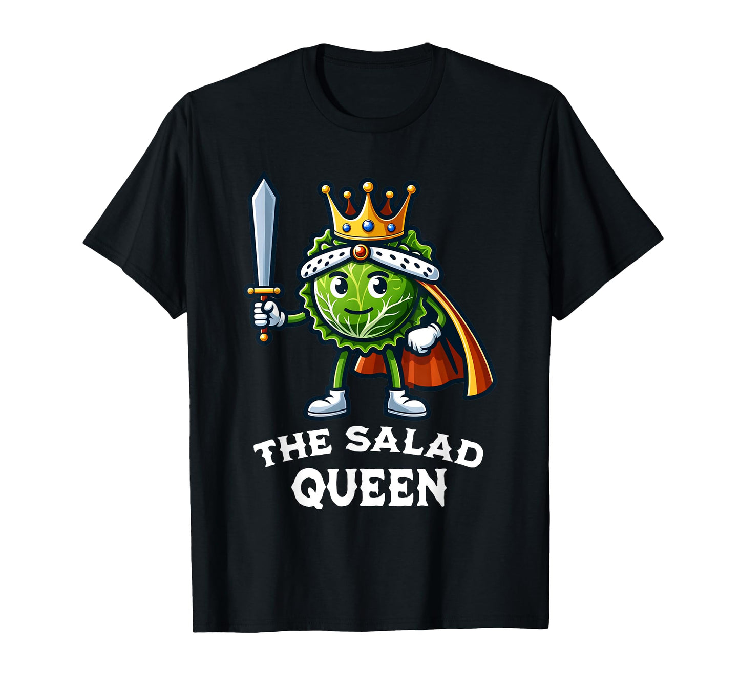 The Salad Queen Funny Salad Lover Lettuce Healthy Eating T-Shirt