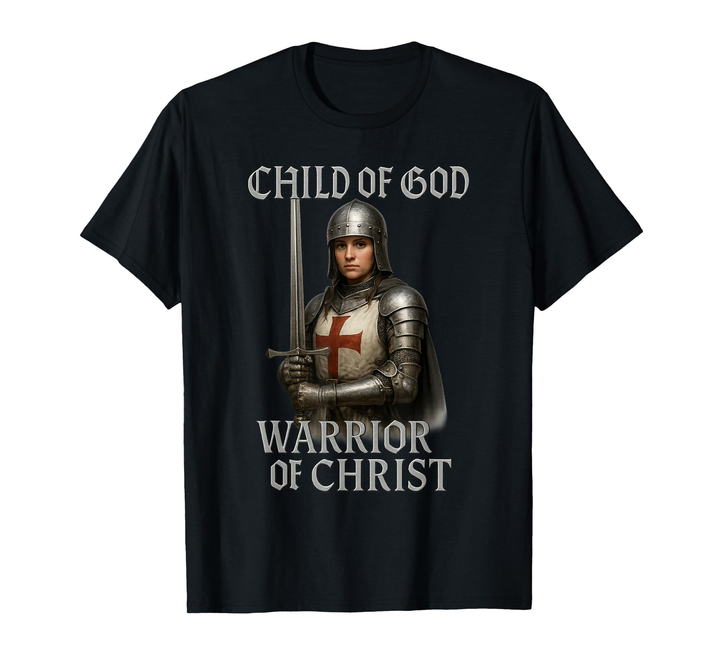 Female Knight: Warrior of Christ - Kingdom of Jerusalem T-Shirt