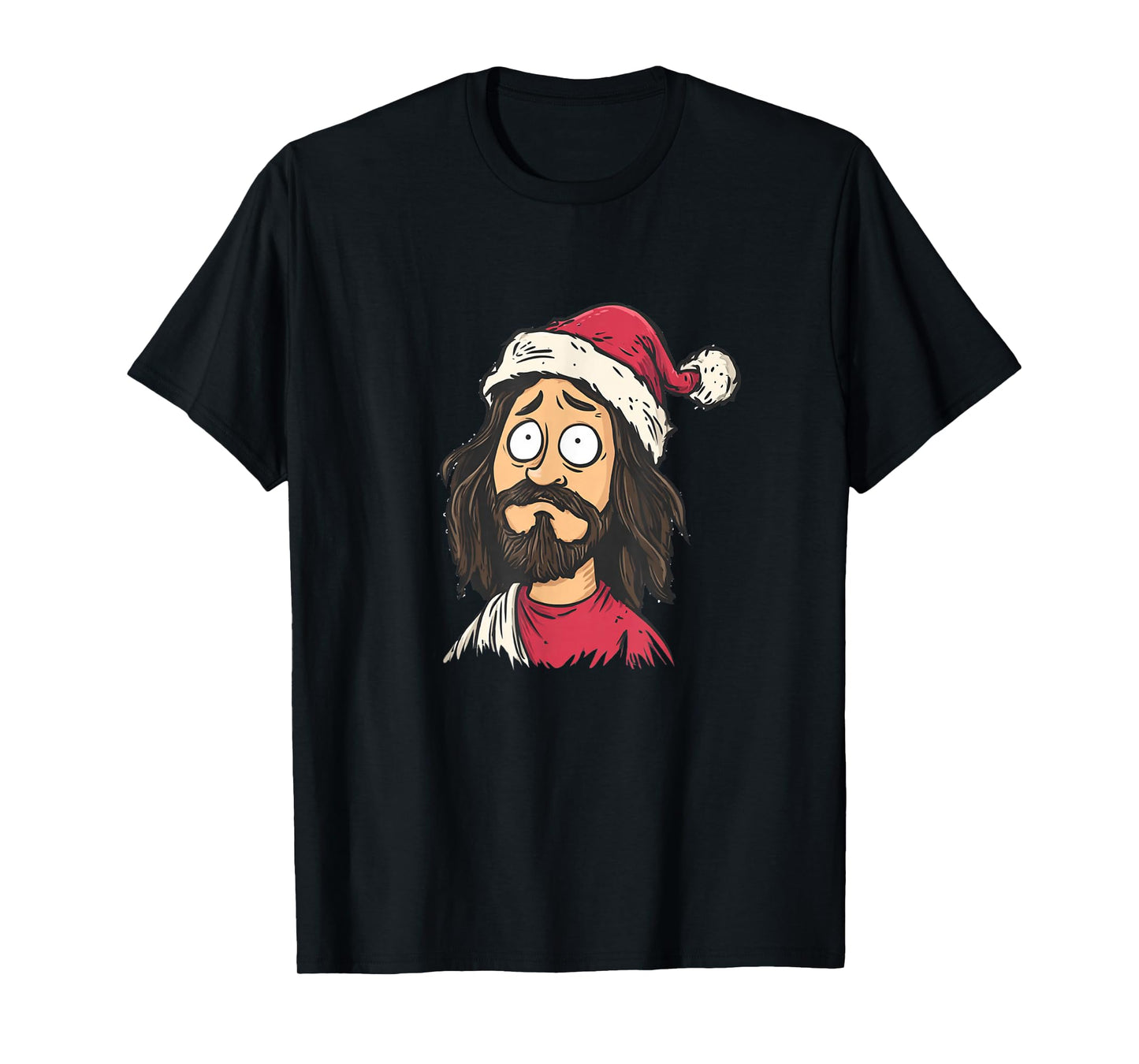 Believer Jesus Christ with Santa Claus Hat Costume T-Shirt