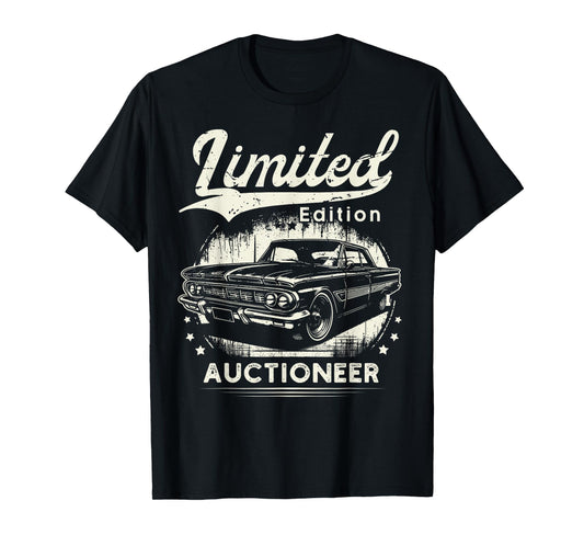 Auctioneer Job classic car Birthday Worker Professional T-Shirt
